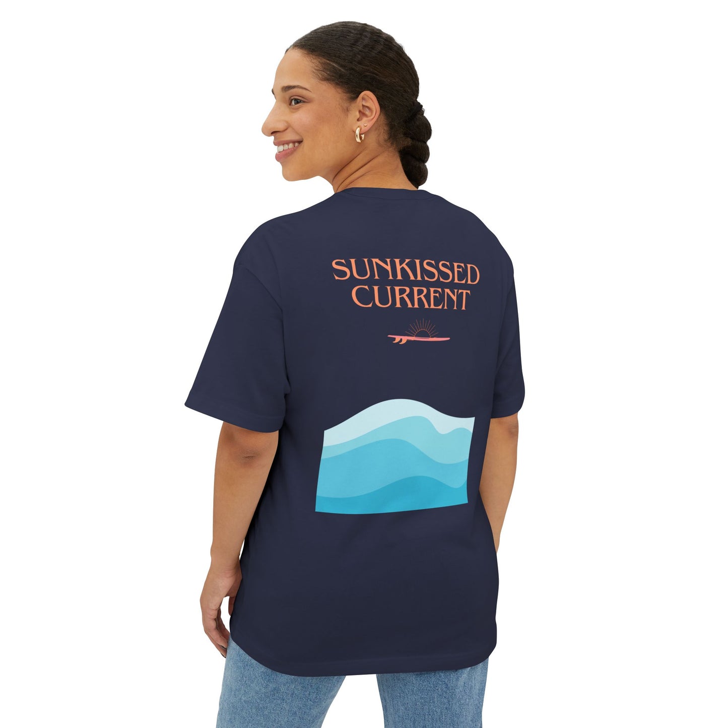Sunkissed Current Oversized Tee - Beachy Vibes Unisex T-Shirt