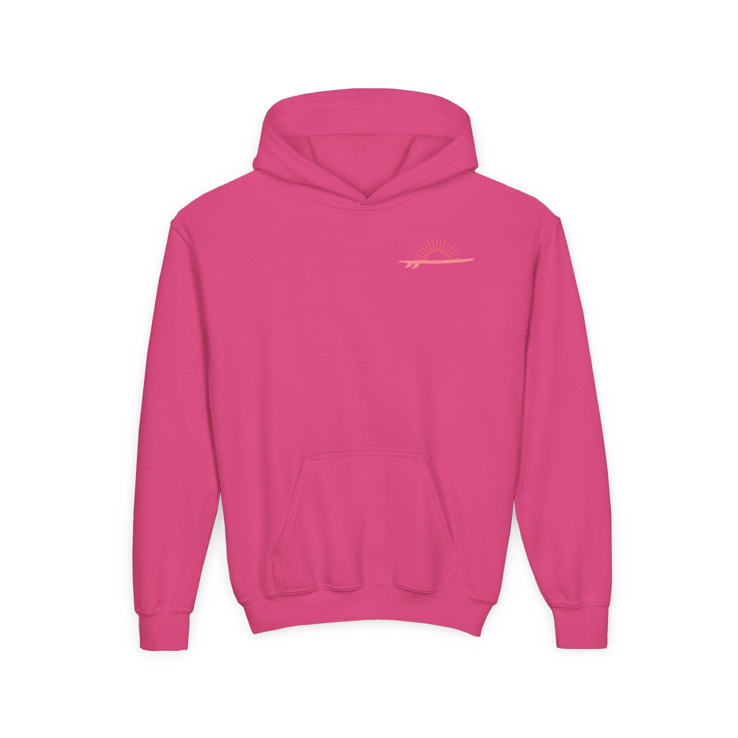 Youth Heavy Blend Hooded Sweatshirt - Sunkissed Current Youth