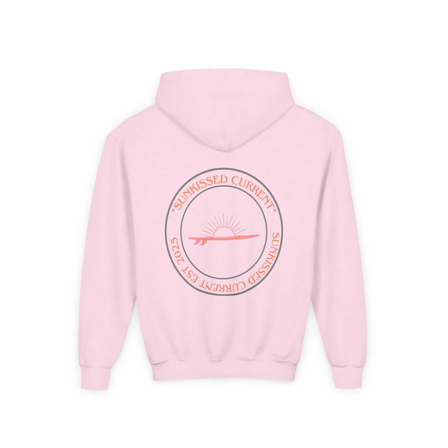 Youth Heavy Blend Hooded Sweatshirt - Sunkissed Current Youth