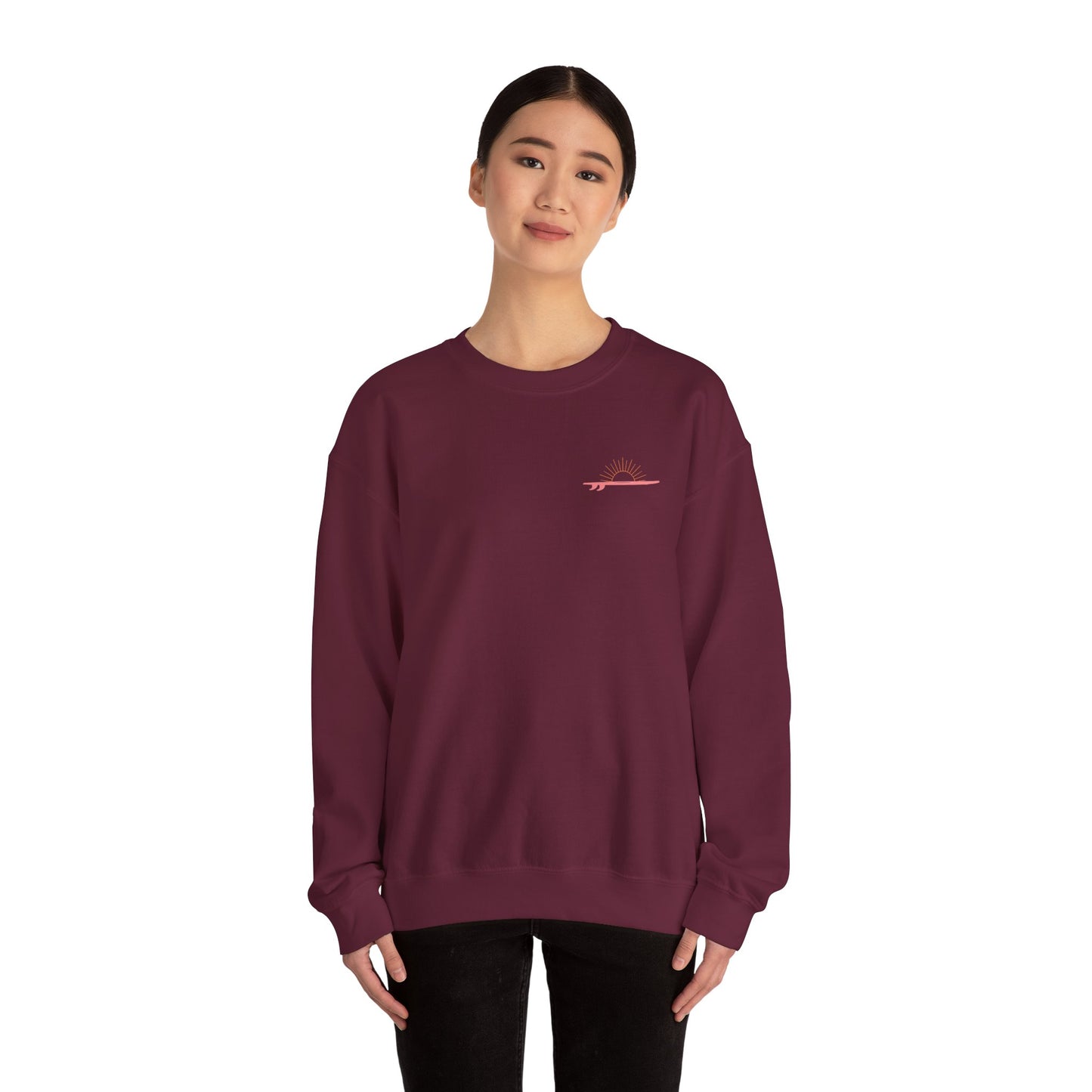 Unisex Heavy Blend™ Crewneck Sweatshirt - Sunkissed Current Design