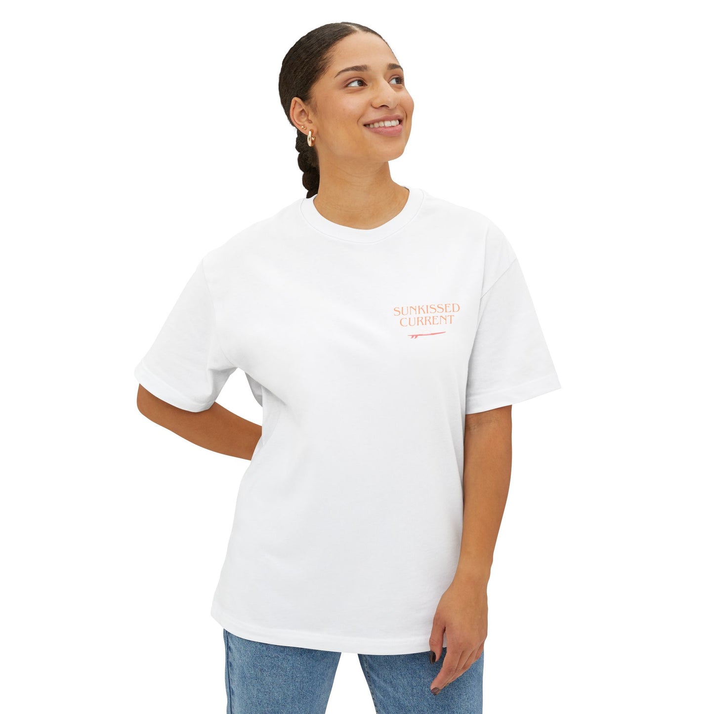 Sunkissed Current Oversized Tee - Beachy Vibes Unisex T-Shirt
