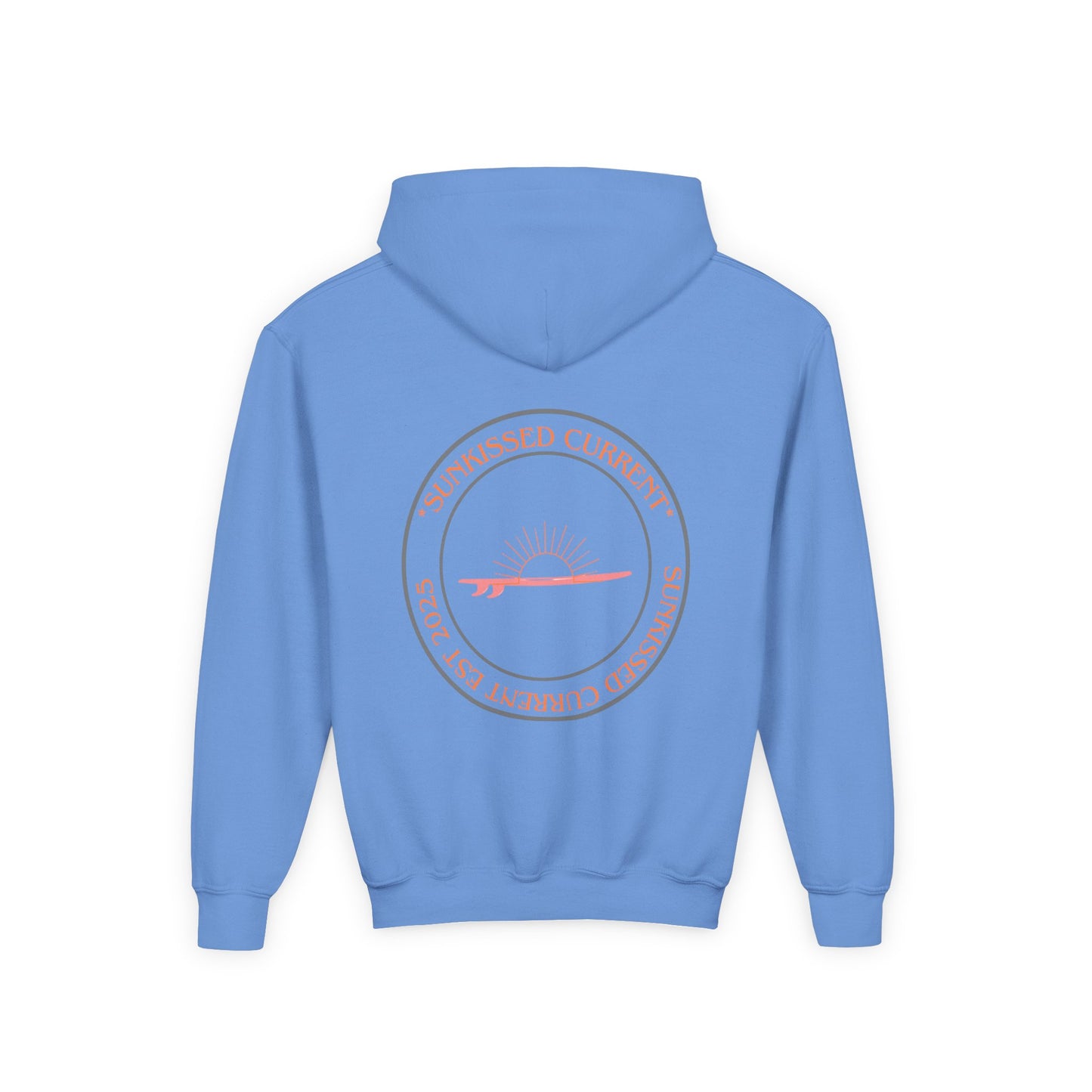 Youth Heavy Blend Hooded Sweatshirt - Sunkissed Current Youth
