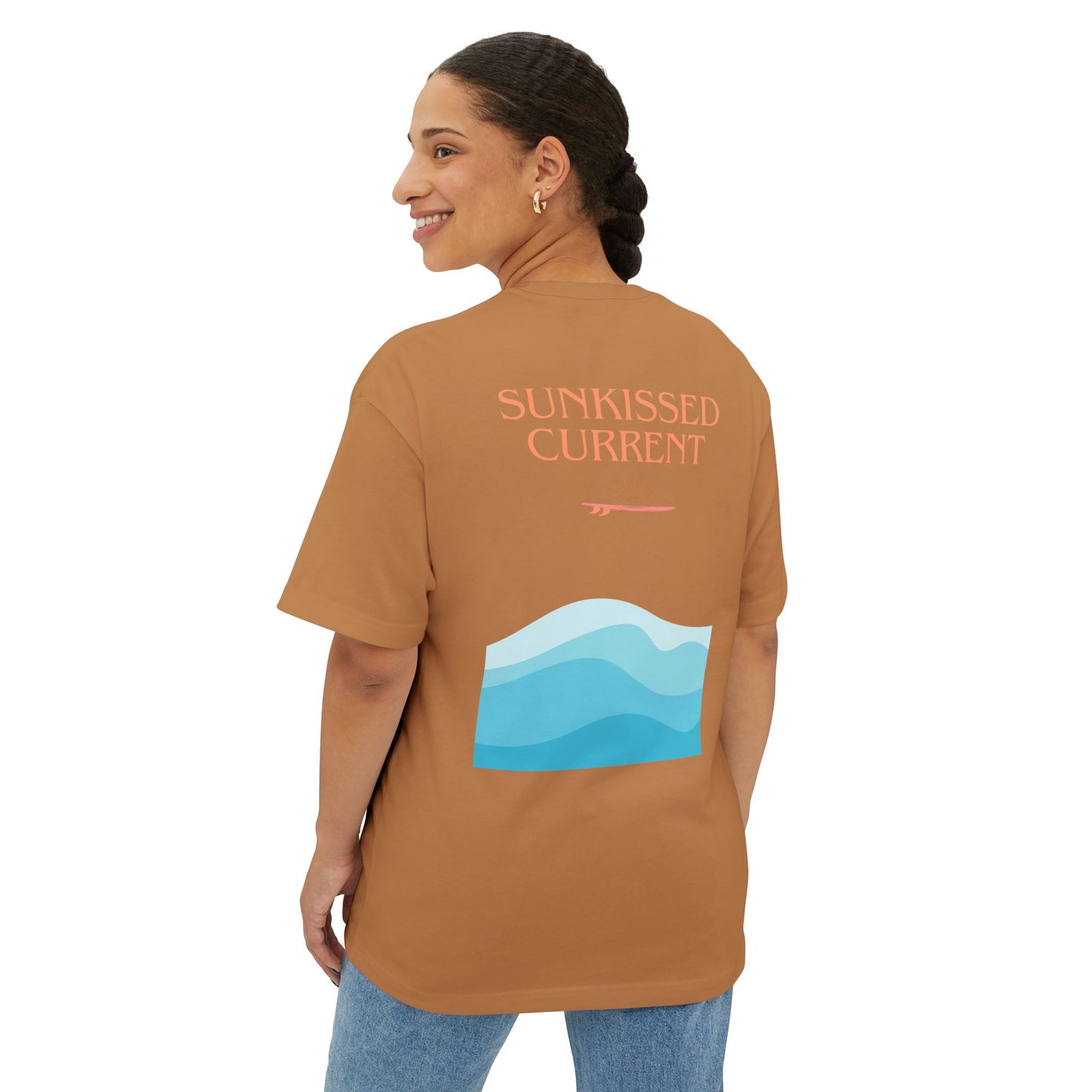Sunkissed Current Oversized Tee - Beachy Vibes Unisex T-Shirt
