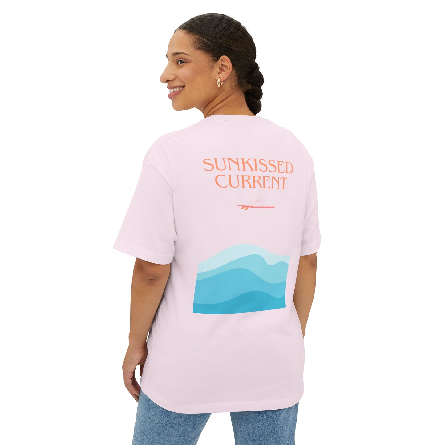 Sunkissed Current Oversized Tee - Beachy Vibes Unisex T-Shirt